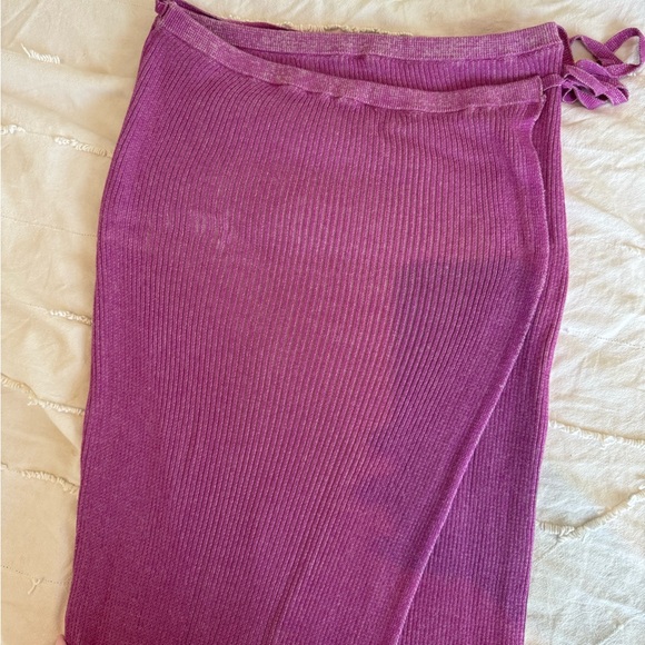 Free People Borderline knit wrap midi skirt - Picture 4 of 5